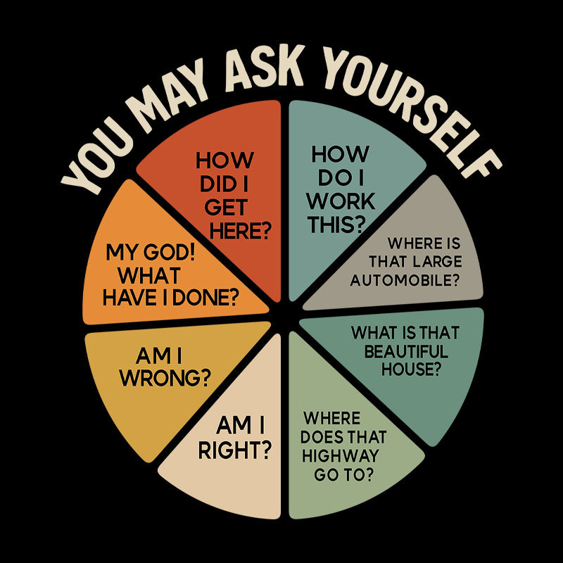 You May Ask Yourself Vintage Geek T-Shirt