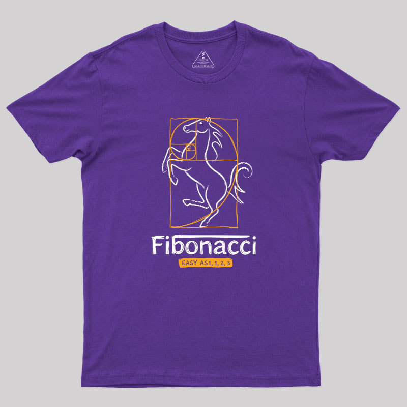 Fibonacci Easy As 1123- Geek T-Shirt