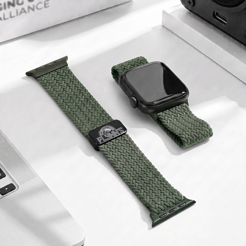 Flynn's Arcade Est 1982 Geek Braided Fabric Watchband