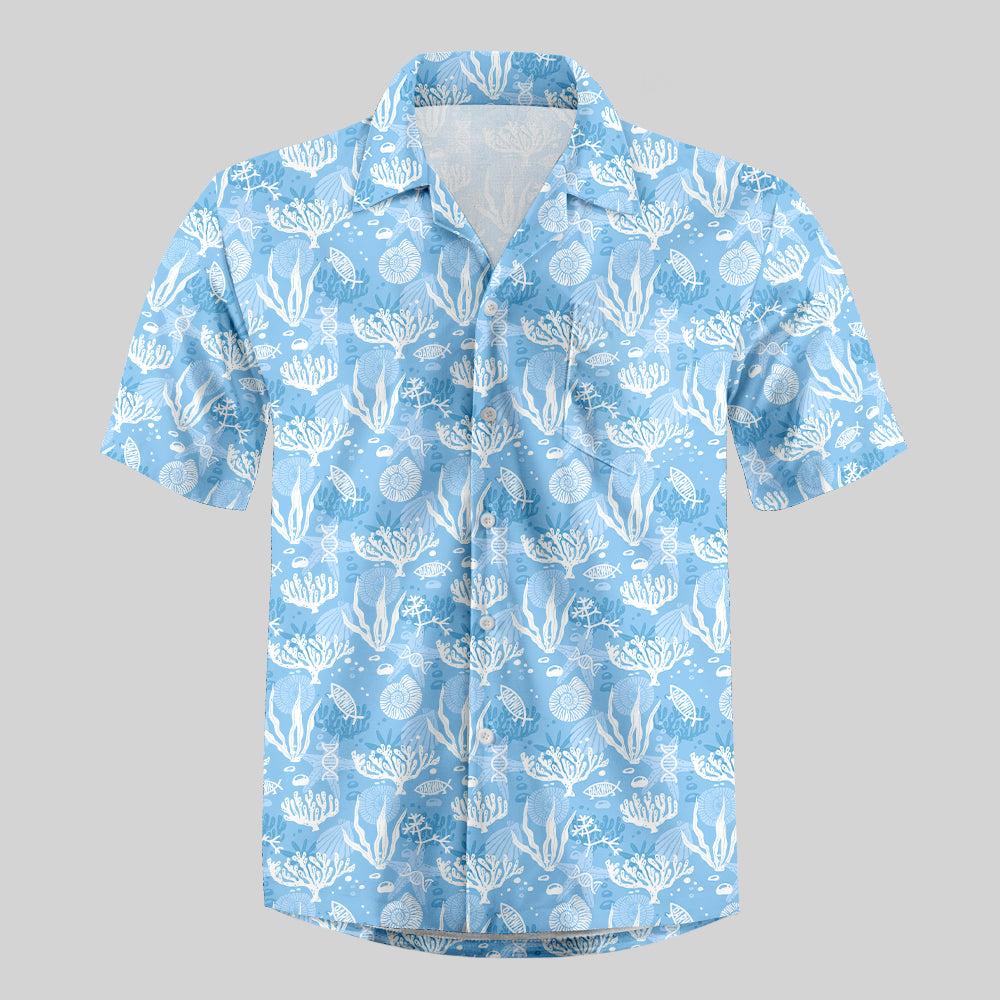 Ocean Wonderland Button Up Pocket Shirt