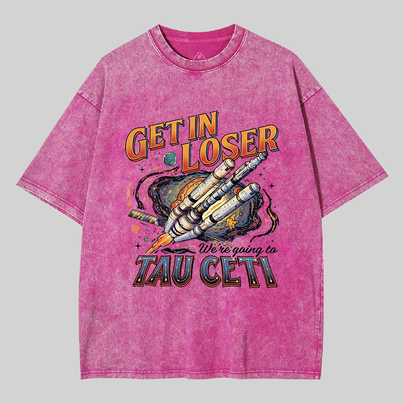 Tau Ceti Road Trip Geek Washed T-shirt