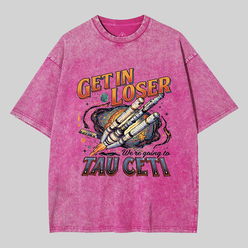 Tau Ceti Road Trip Geek Washed T-shirt