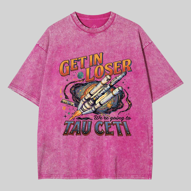 Tau Ceti Road Trip Geek Washed T-shirt