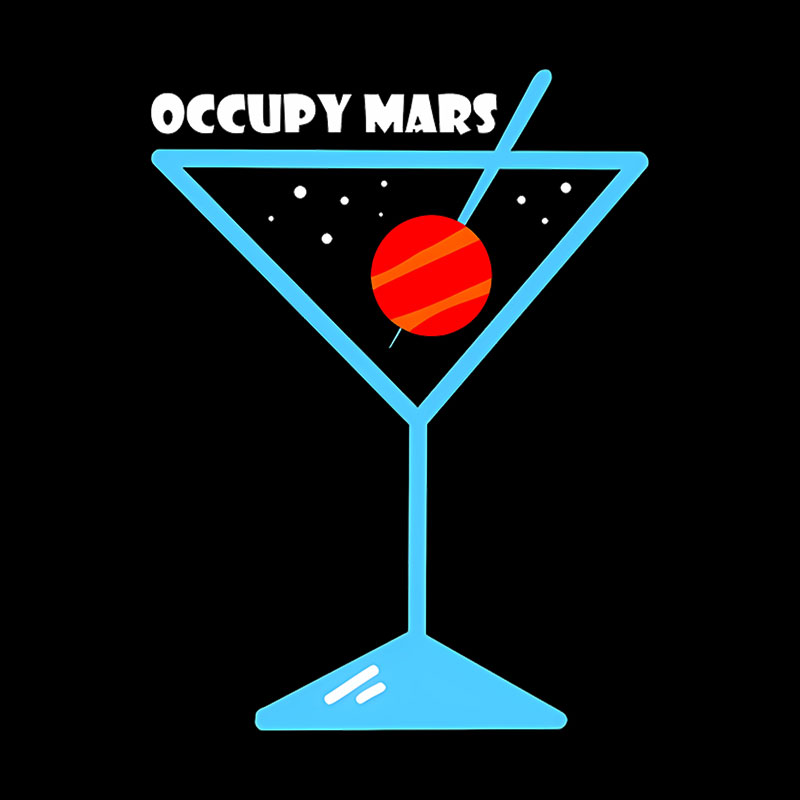 Occupy Mars Space Exploration Geek T-Shirt