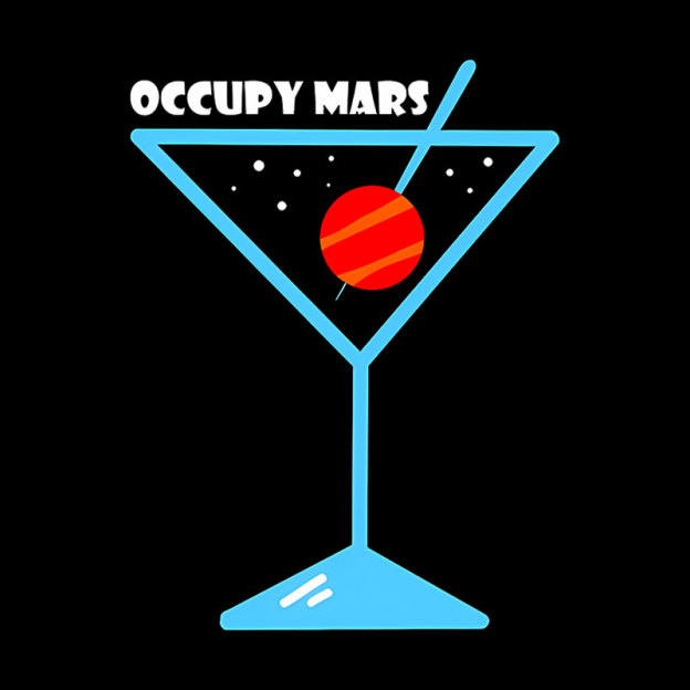 Occupy Mars Space Exploration Geek T-Shirt