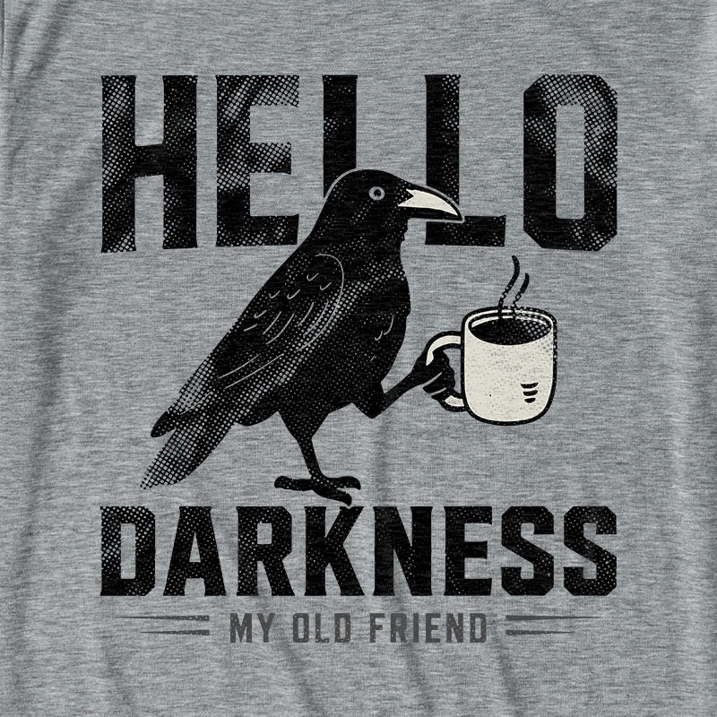 Raven Crow Coffee Ultra Soft Heather Tee