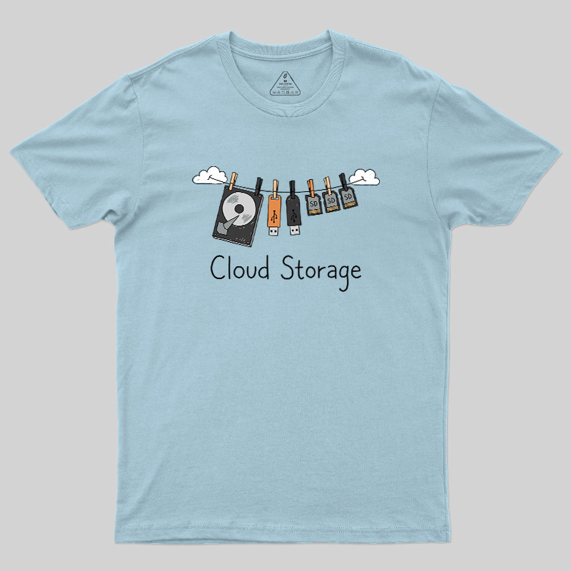 Literal Cloud Storage Hardware Laundry Geek T-Shirt