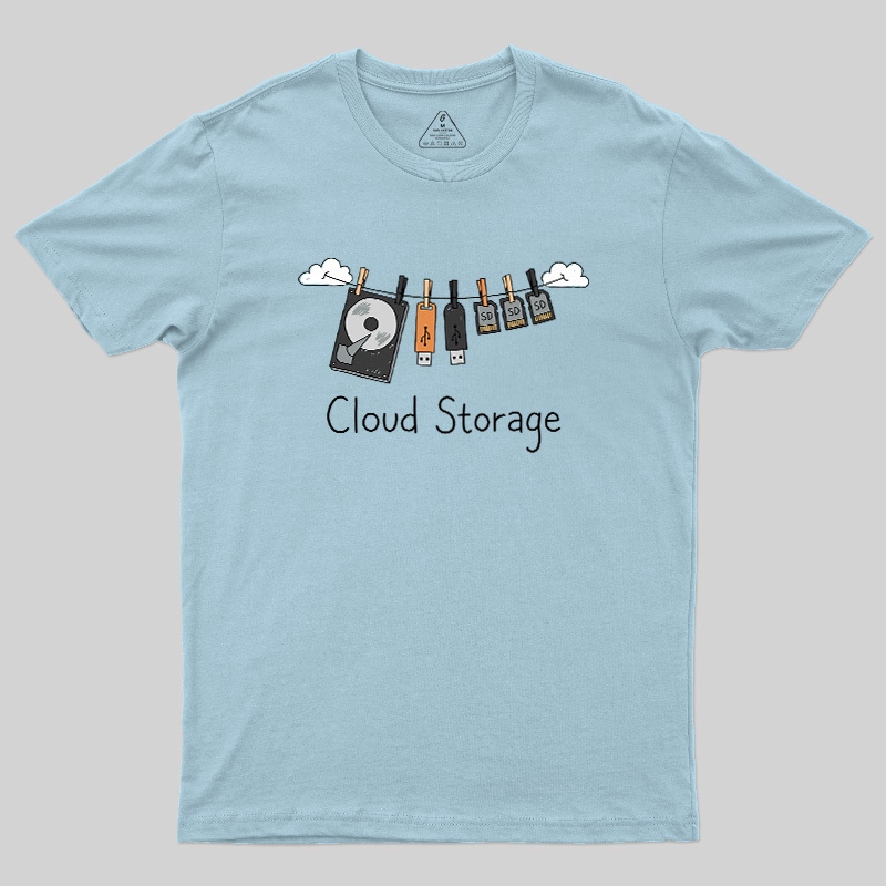 Literal Cloud Storage Hardware Laundry Geek T-Shirt