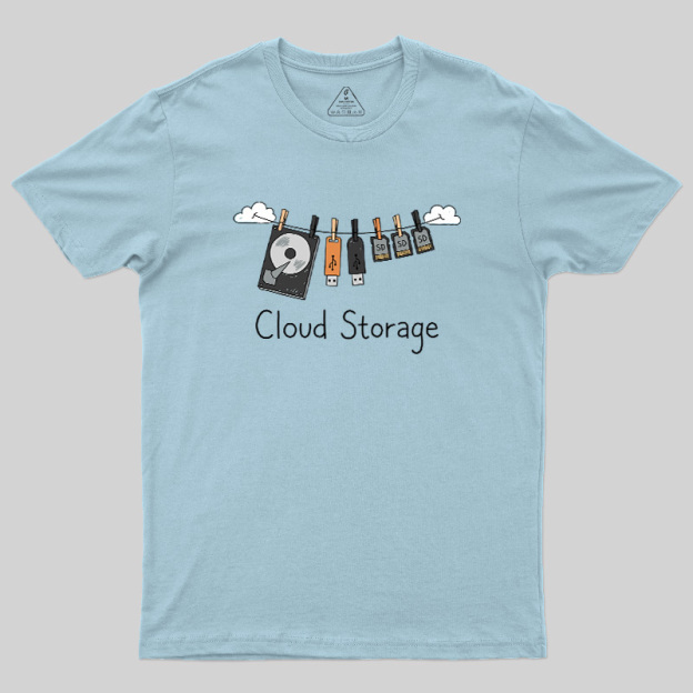 Literal Cloud Storage Hardware Laundry Geek T-Shirt