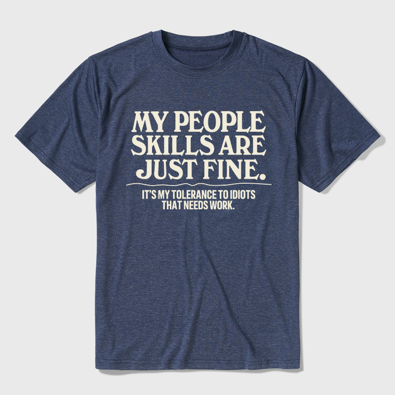 People Skills Fine Edition Ultra Soft Heather Tee