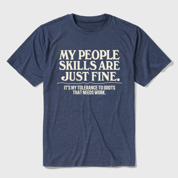 People Skills Fine Edition Ultra Soft Heather Tee