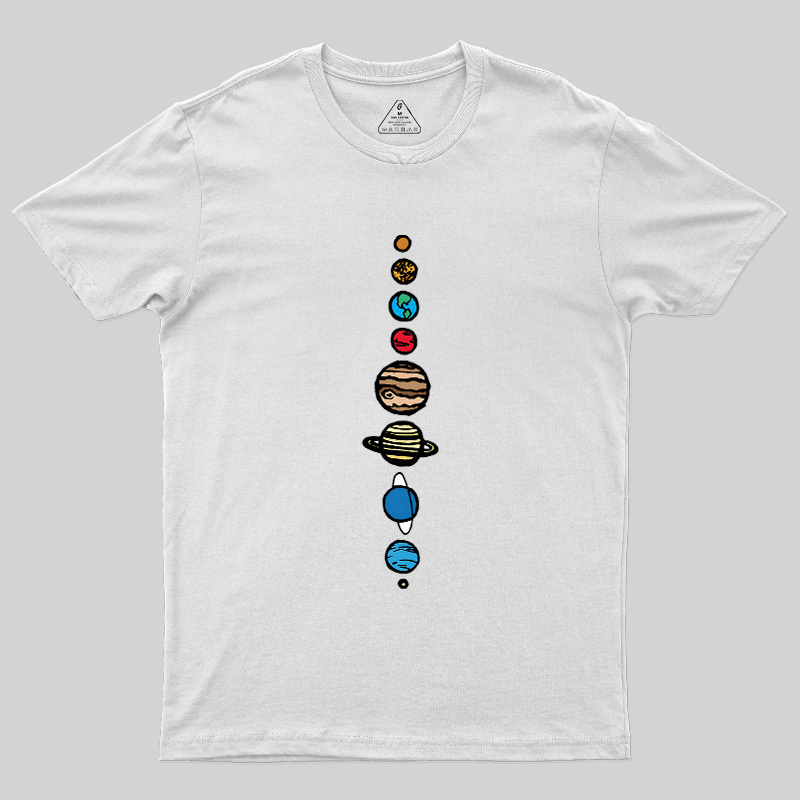 Space Nerd Planets Geek T-Shirt
