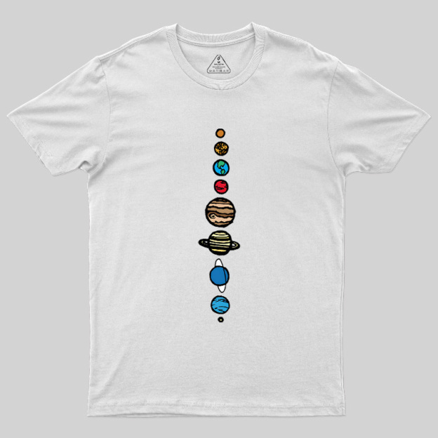 Space Nerd Planets Geek T-Shirt