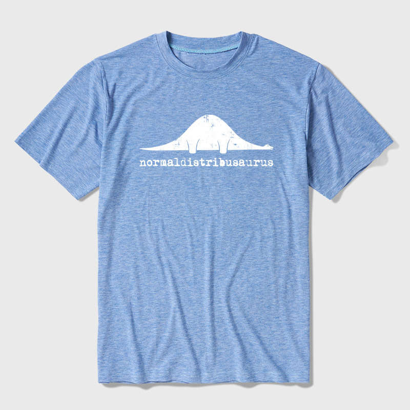 Normal Distribution Dinosaur Ultra Soft Heather Tee