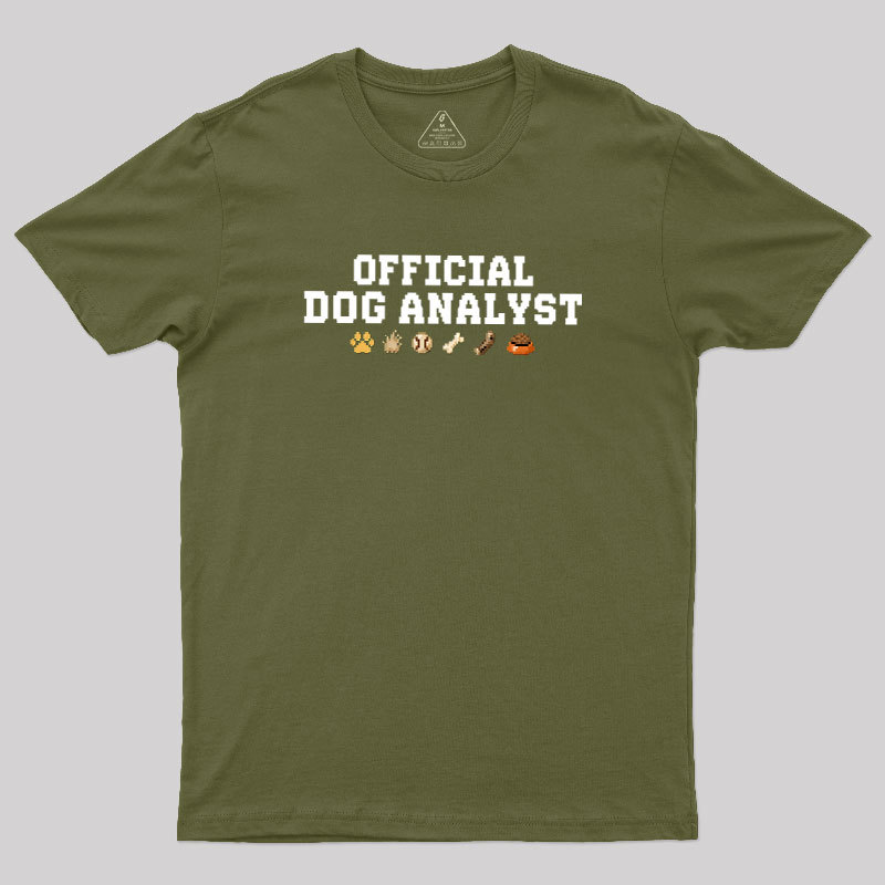 Official Dog Analyst Geek T-Shirt