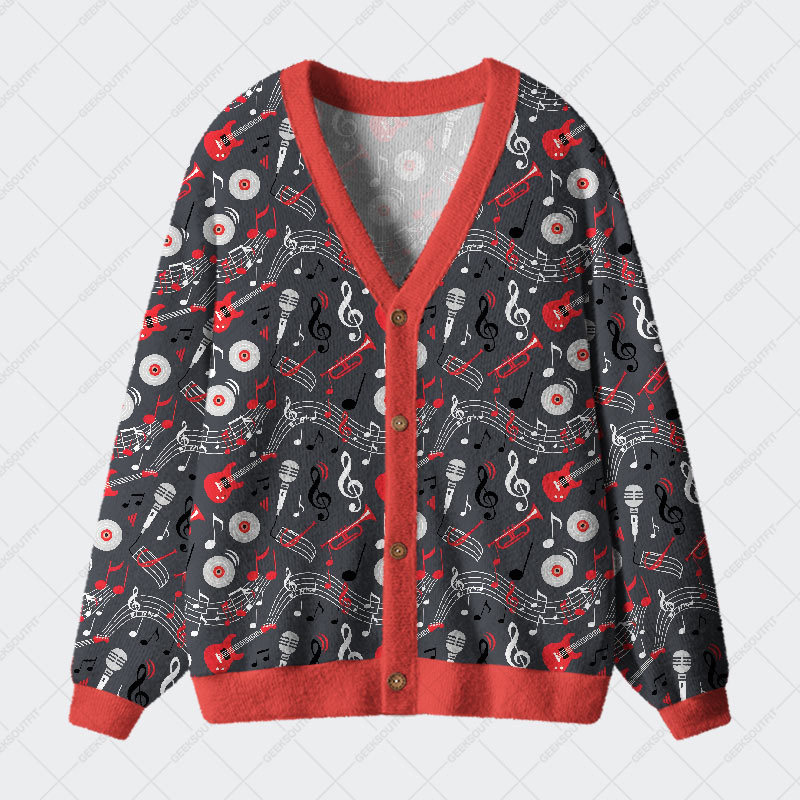 Geeksoutfit Mystic Dice Glow Geek Ugly Cardigan Sweaters for Sale