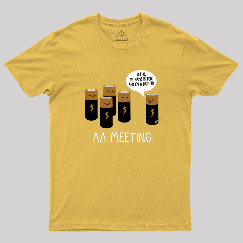 AA MEETING Geek T-Shirt