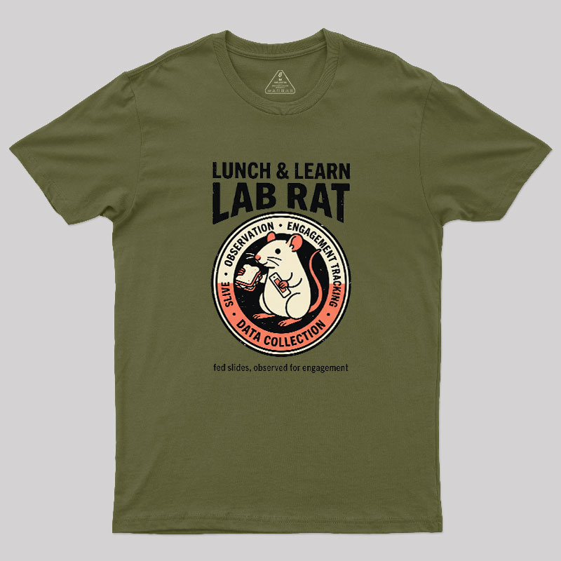 Lunch And Learn Lab Rat Geek T-Shirt