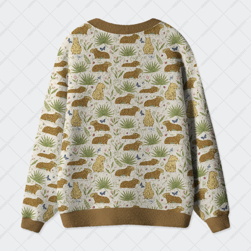 Tropical Leisure Geek Ugly Cardigan Sweaters 
