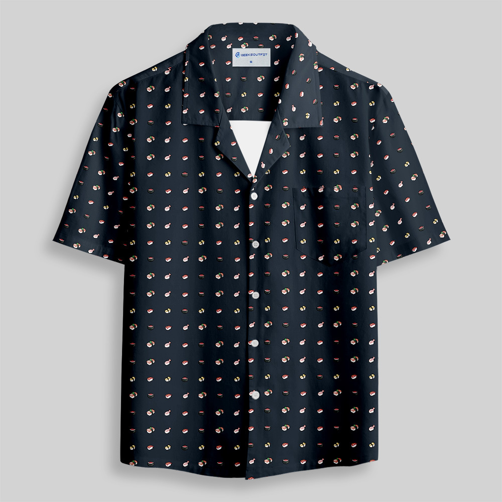 Sushi Vibes Button Up Pocket Shirt