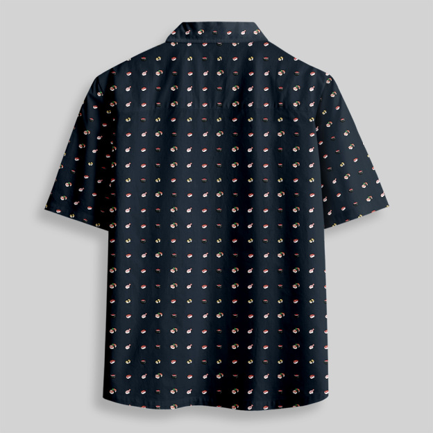 Sushi Vibes Button Up Pocket Shirt