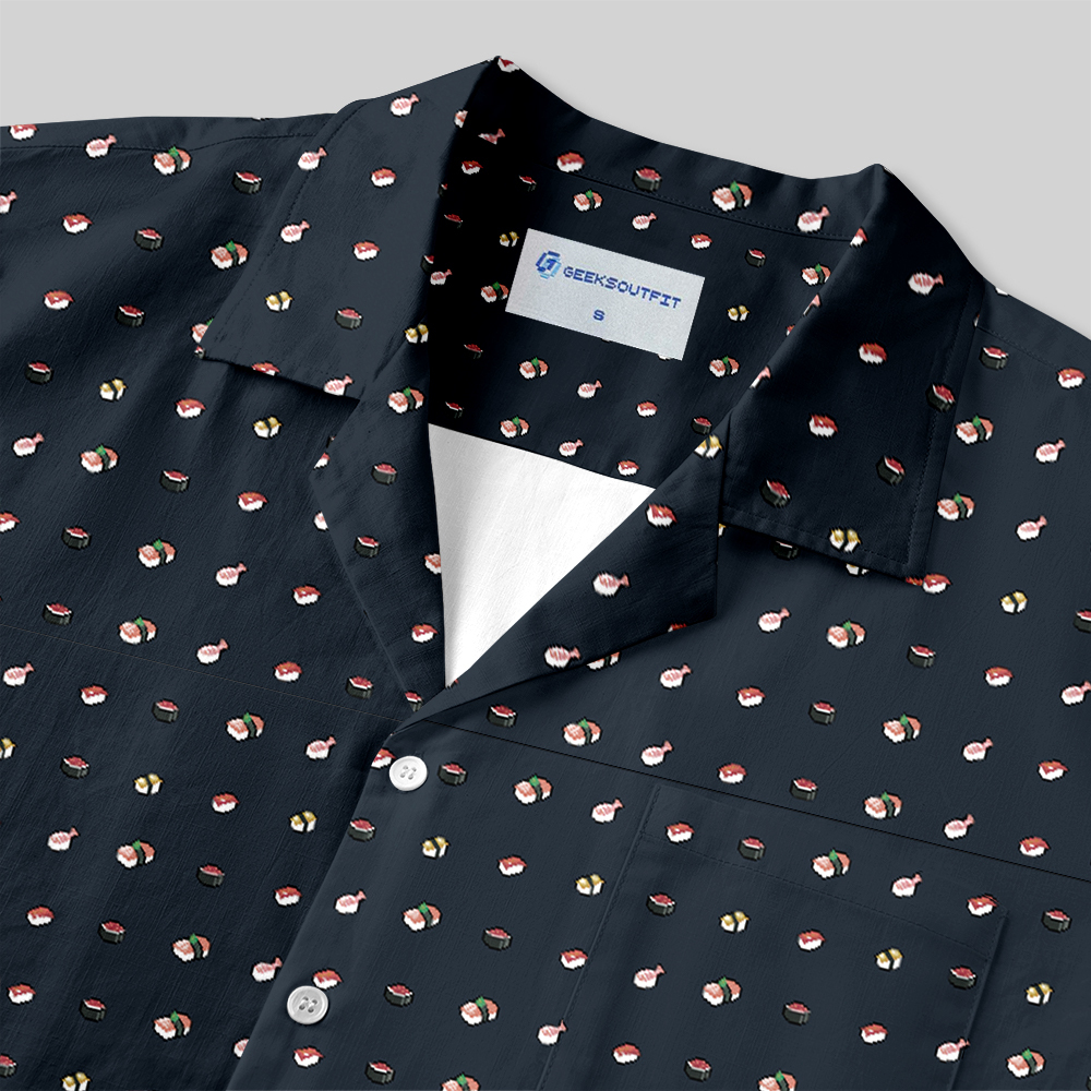 Sushi Vibes Button Up Pocket Shirt