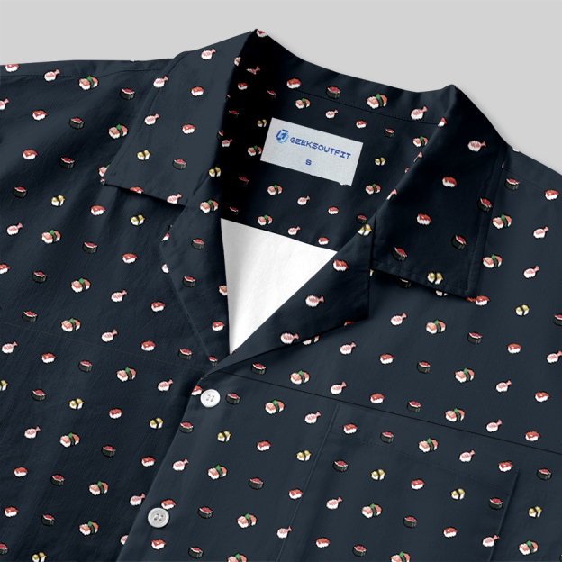 Sushi Vibes Button Up Pocket Shirt