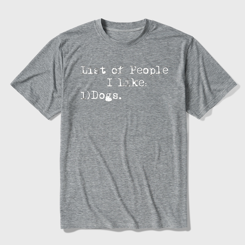 List Of People I Like Ultra Soft Heather Tee