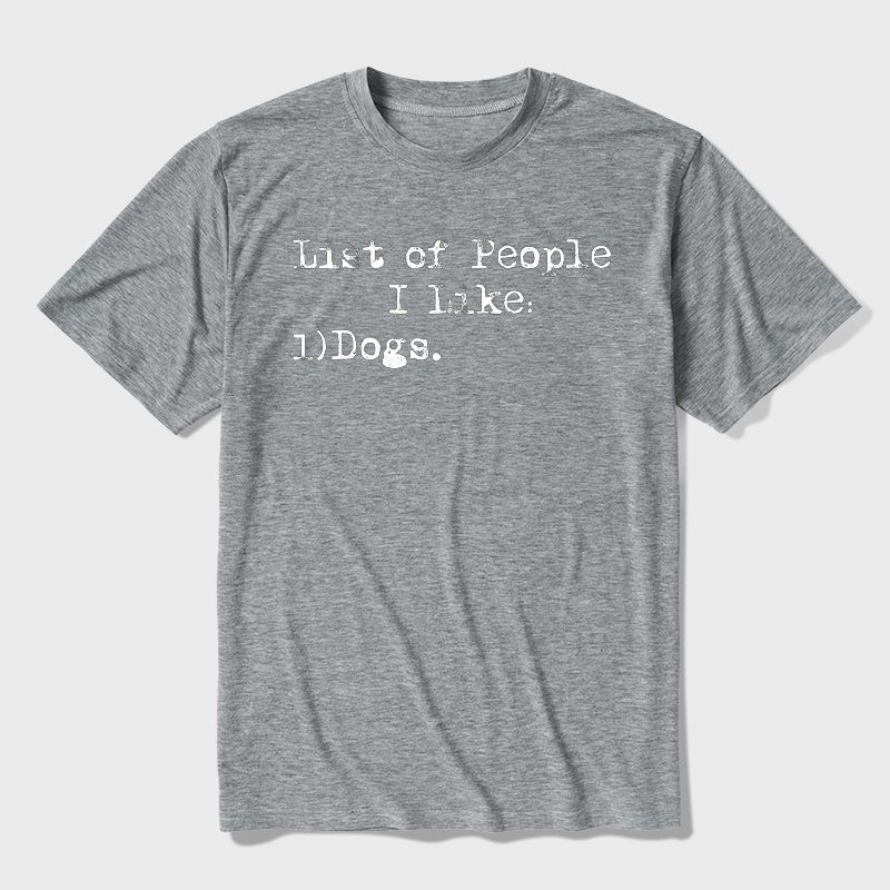 List Of People I Like Ultra Soft Heather Tee