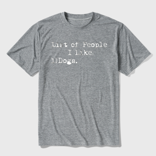 List Of People I Like Ultra Soft Heather Tee