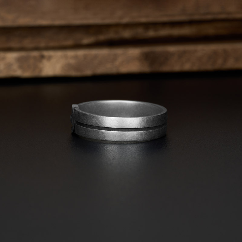 Wheel Smart Controller Geek Silver Band Ring