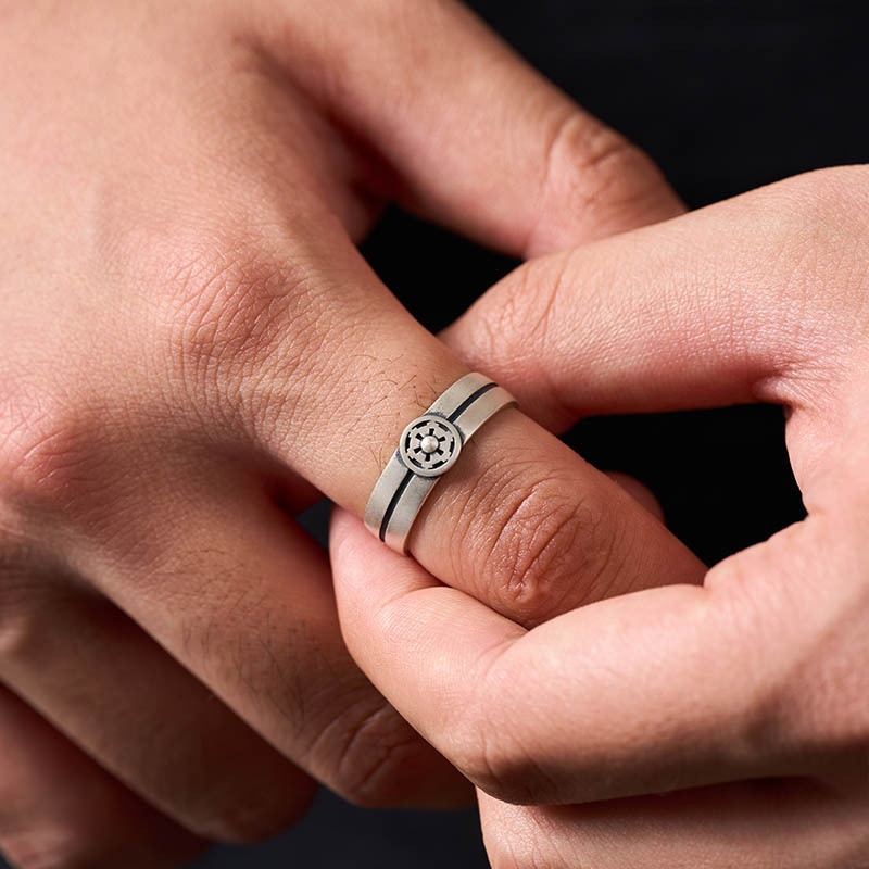 Wheel Smart Controller Geek Silver Band Ring