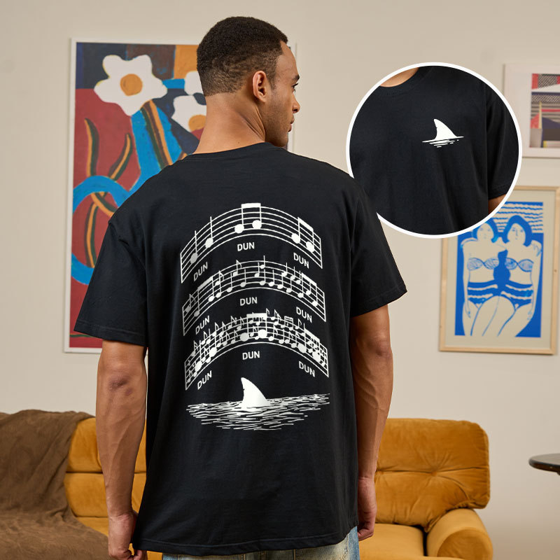 Oceanic Melody Tide Front and Back Printed Geek T-Shirt