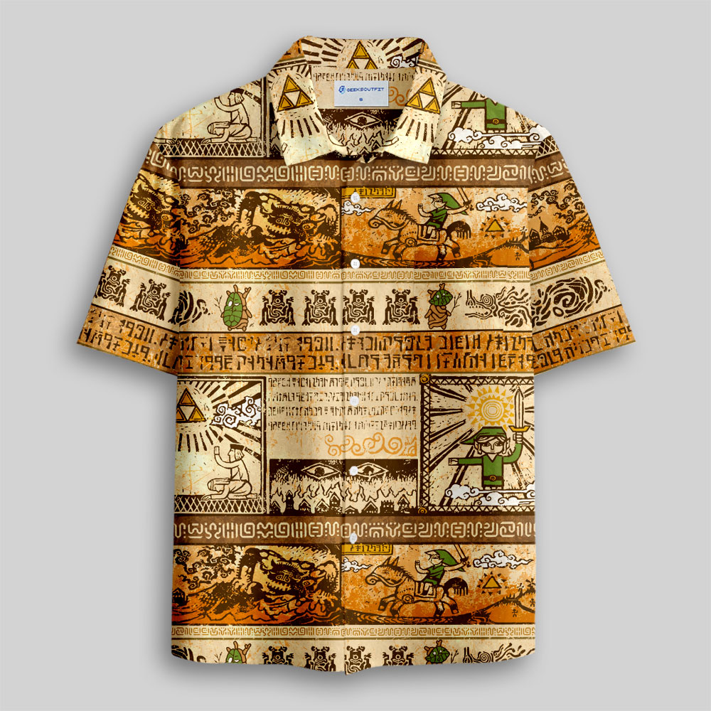 Zelda Mural Button Up Pocket Shirt