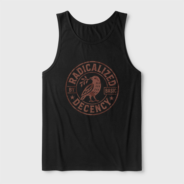Radicalized By Basic Decency Ultra Soft Heather Tank
