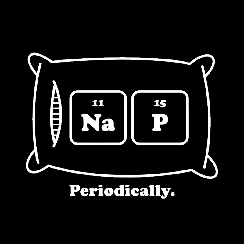 Nap Periodic Table Geek T-Shirt