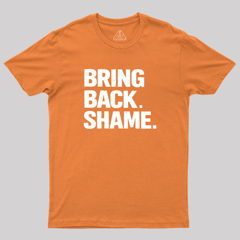 Bring Back Shame Geek T-Shirt