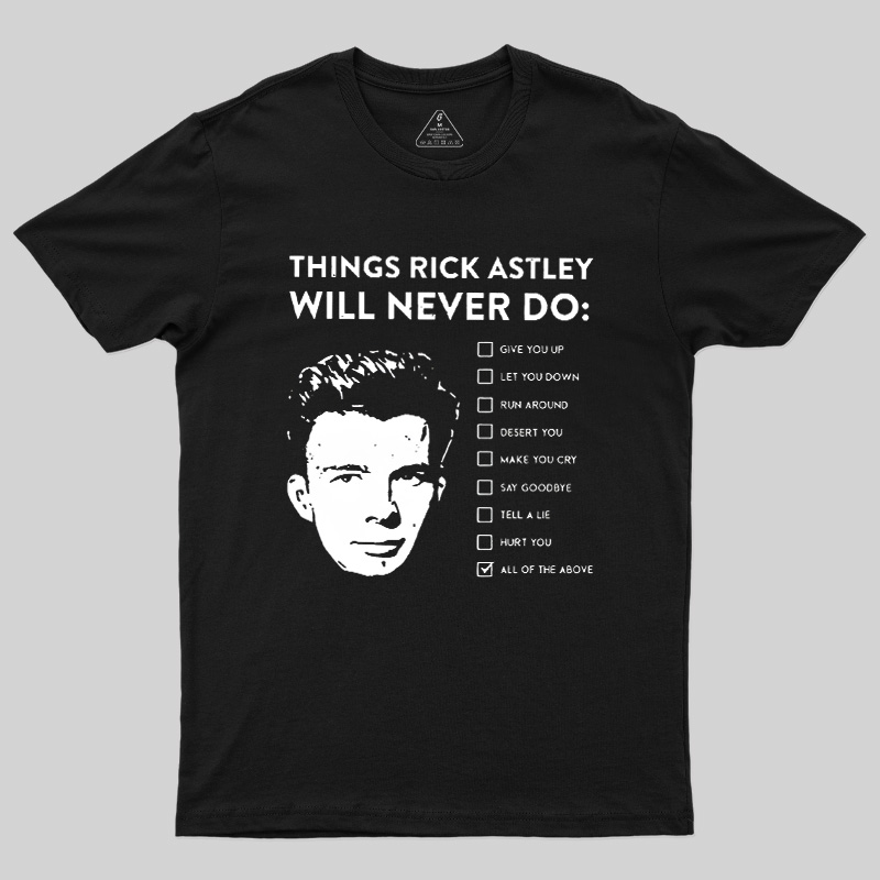 Classic Pop Commitment Checklist Geek T-Shirt