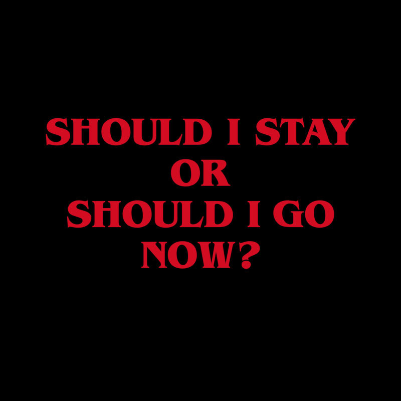 Should I Stay Should I Go Geek T-Shirt