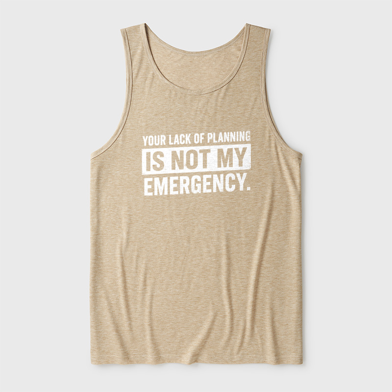 Not My Emergency Ultra Soft Heather Tank