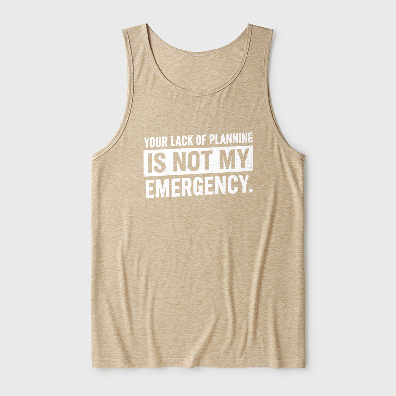 Not My Emergency Ultra Soft Heather Tank