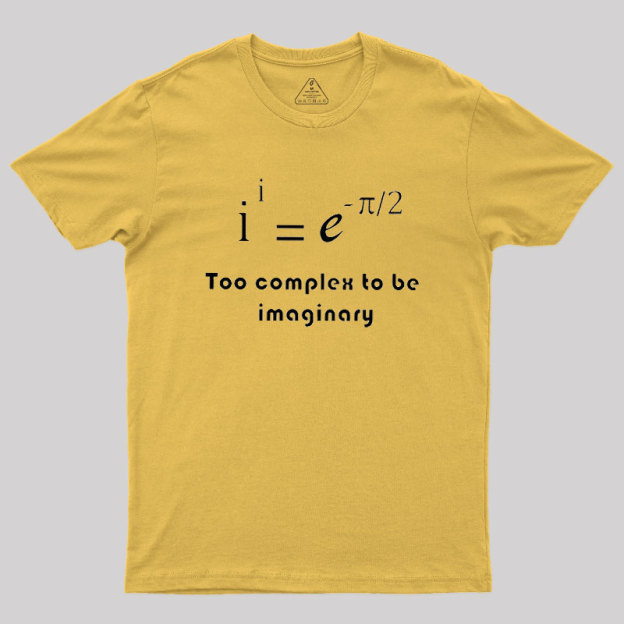Too Complex To Be Imaginary Geek T-Shirt