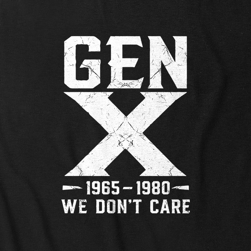 Gen X 1965-1980 We Don't Care Ultra Soft Heather Tank