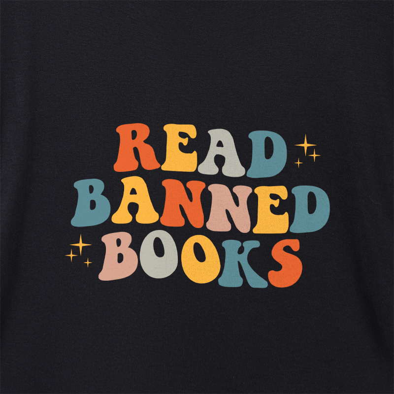 Read Banned Books Geek Dolman Sleeve V-Neck Shirt