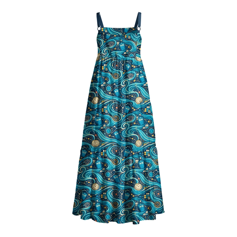 Time Travel Starry Sky Geek Tiered Cami Maxi Dress