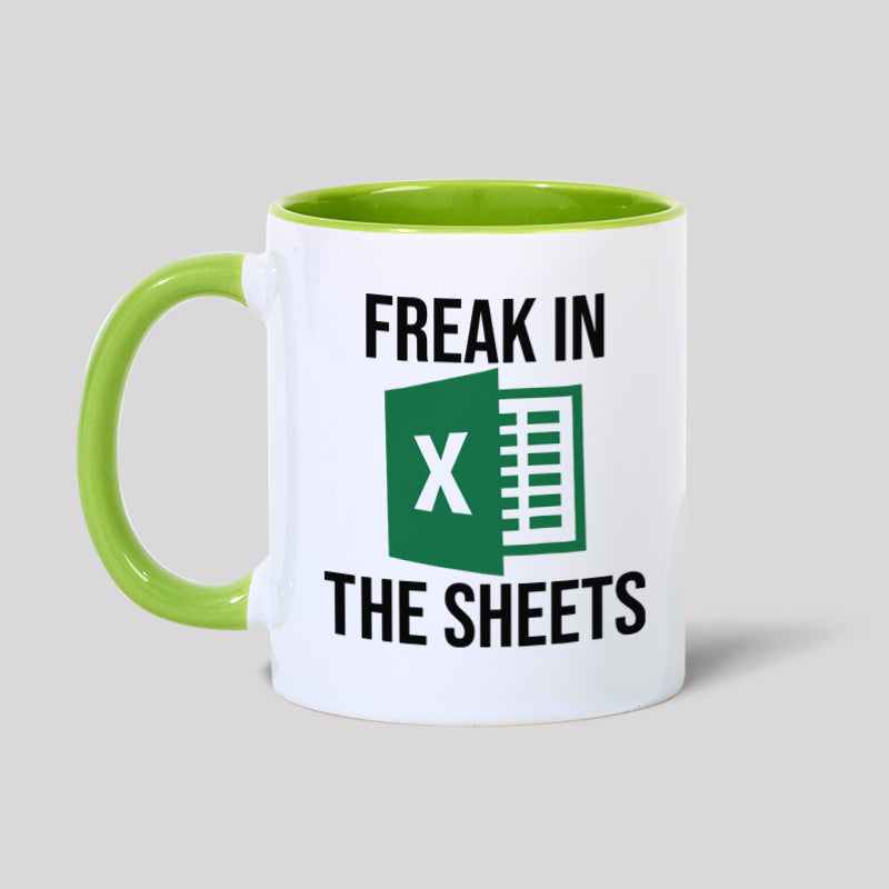 Freak in the Sheets Geek Mug