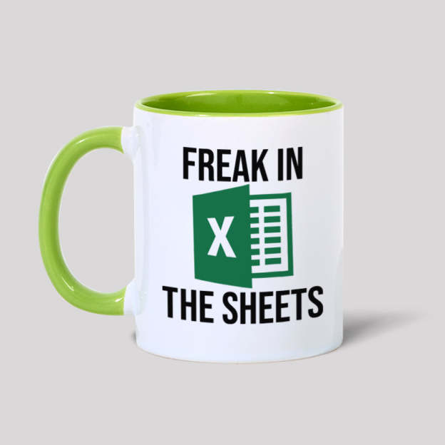 Freak in the Sheets Geek Mug