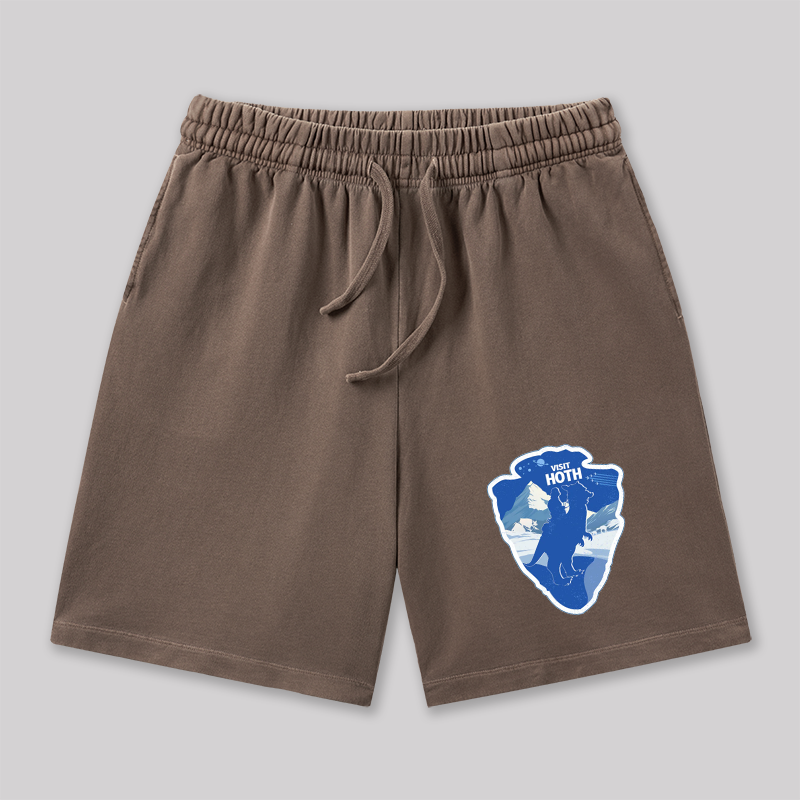 Visit Hoth Geeky Washed Shorts