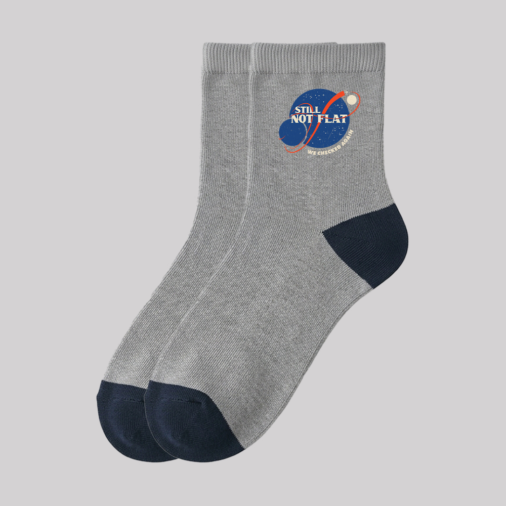 Still Not Flat Geek Cotton Daily Socks