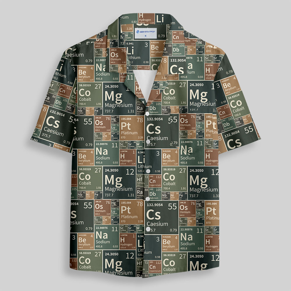 Periodic Chic Button Up Pocket Shirt